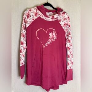 LuLaRoe Pink Floral Accent Amber